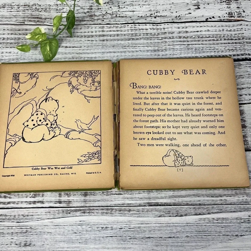 Vintage Cubby Bear Children's Book A Stand Out Whitman Publishing